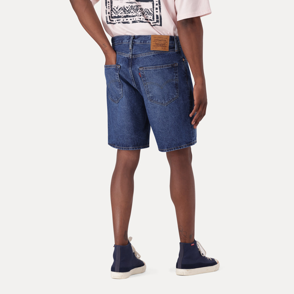 LEVI'S® MEN'S 468 LOOSE SHORTS - DARK INDIGO - WORN IN