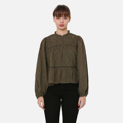 LEVI'S® WOMEN'S LUCIA BLOUSE - GREEN