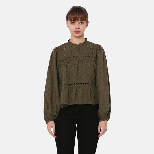 LEVI'S® WOMEN'S LUCIA BLOUSE - GREEN