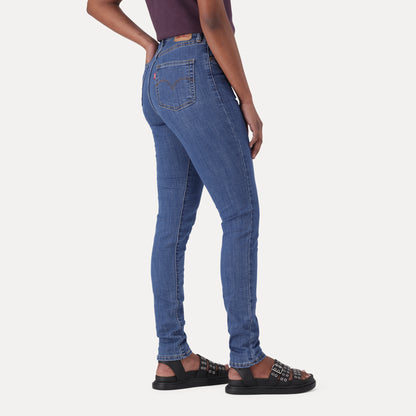 721 HIGH RISE SKINNY ZA CITRUS HILL- MED INDIGO - FLAT FINISH