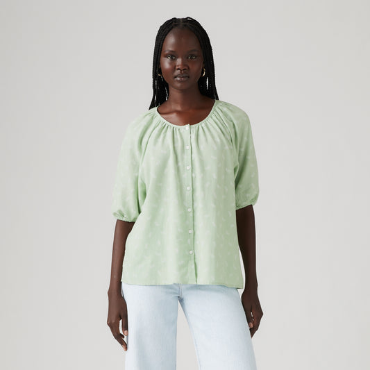 LEVI'S® WOMEN'S LEANNE BLOUSE - GREEN