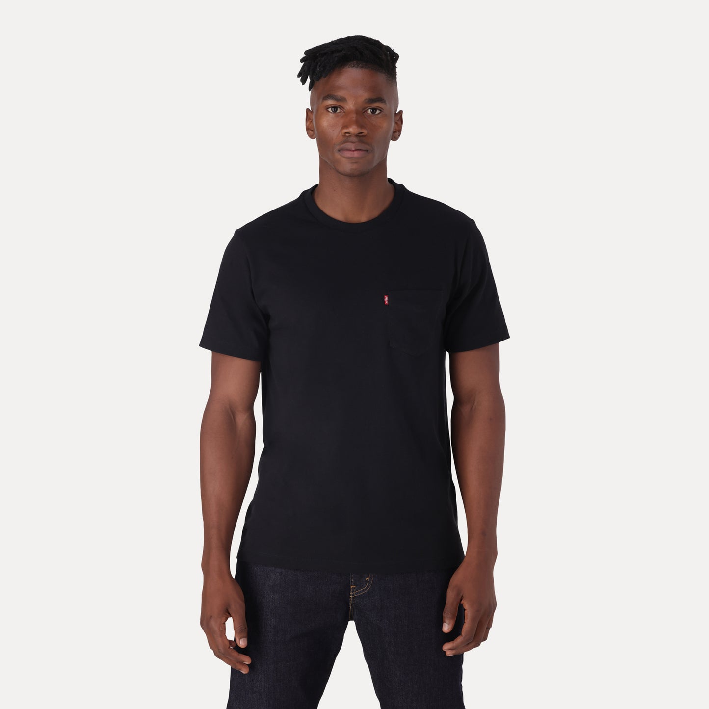 SS CLASSIC POCKET TEE ZA JET BLACK- BLACK