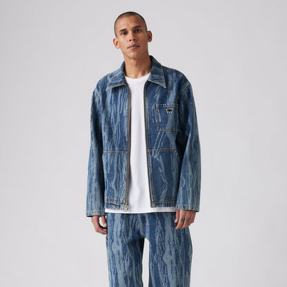 LEVI'S® MEN'S SKATEBOARDING GARAGE JACKET - MED INDIGO - WORN IN