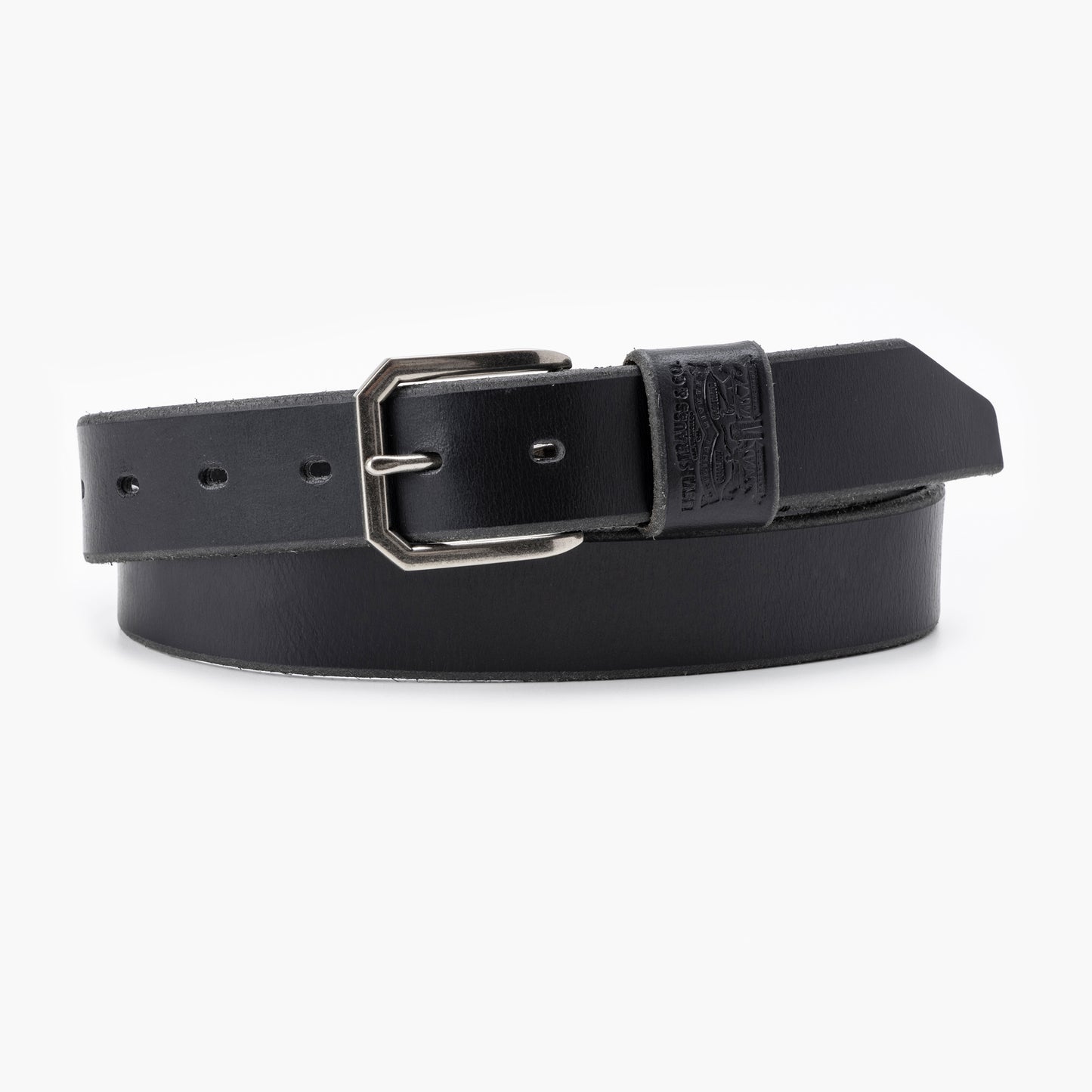 LEVI'S® MEN'S WIDE LOOP TWO HORSE BELT - BLACK