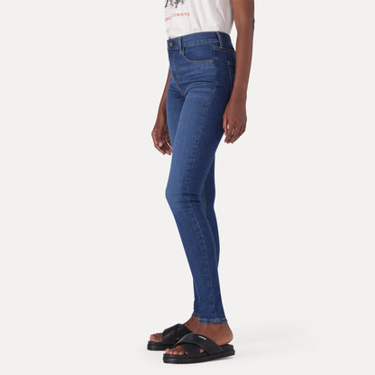 720 HIGH-RISE SUPER SKINNY JEANS - DARK INDIGO - WORN IN