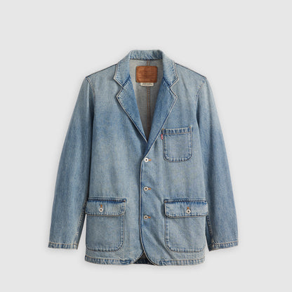 LEVI'S® MEN'S MISSION DENIM BLAZER - MED INDIGO - WORN IN