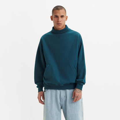 LEVI'S® SKATEBOARDING MEN'S TURTLENECK SWEATSHIRT - BLUE