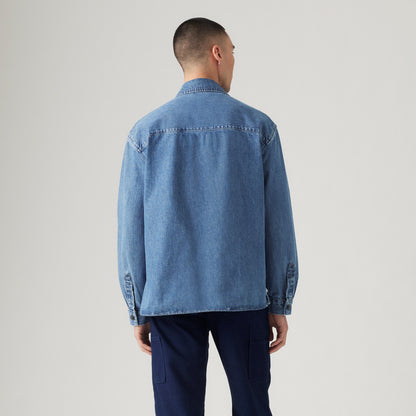 LEVI'S® WELLTHREAD® MEN'S WILDER SHIRT - LIGHT INDIGO - WORN IN