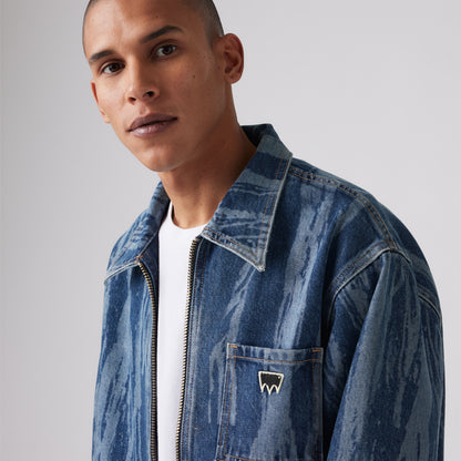 LEVI'S® MEN'S SKATEBOARDING GARAGE JACKET - MED INDIGO - WORN IN