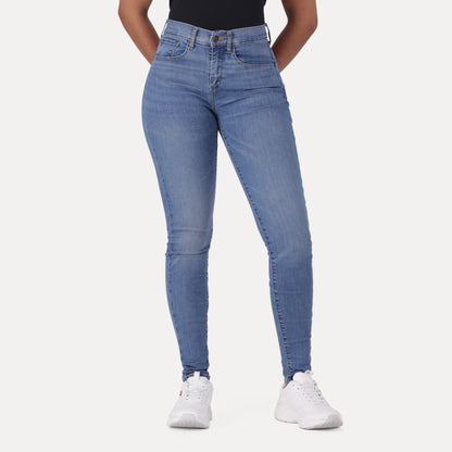 LEVI'S® CURVY HIGH-RISE SUPERSKINNY - MED INDIGO - WORN IN