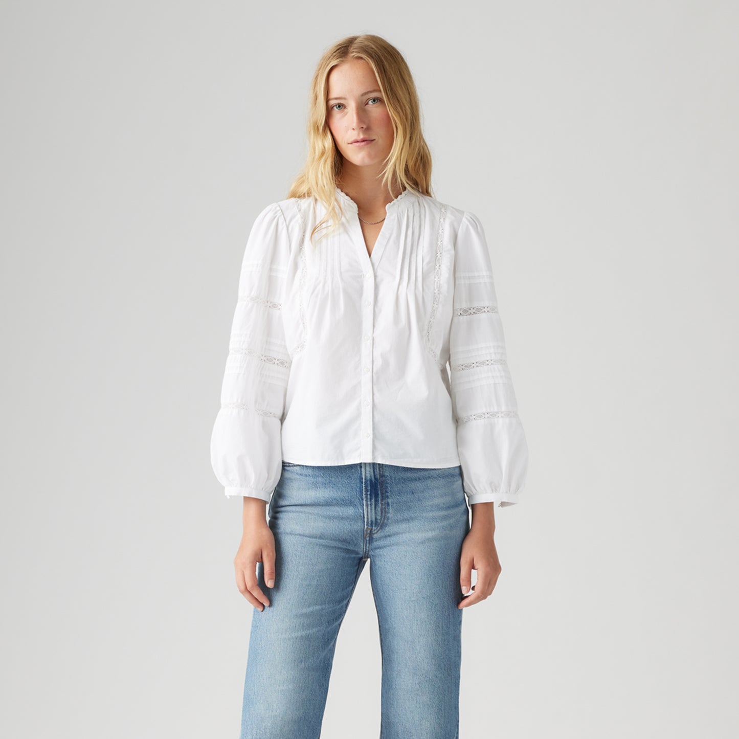 LEVI'S® WOMEN'S MANDY LONG-SLEEVE BLOUSE - NEUTRAL