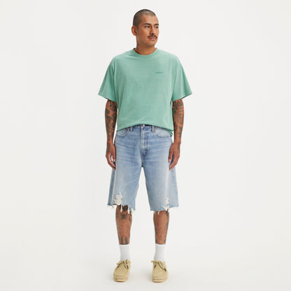 LEVI'S® MEN'S 469 LOOSE SHORTS - LIGHT INDIGO - WORN IN