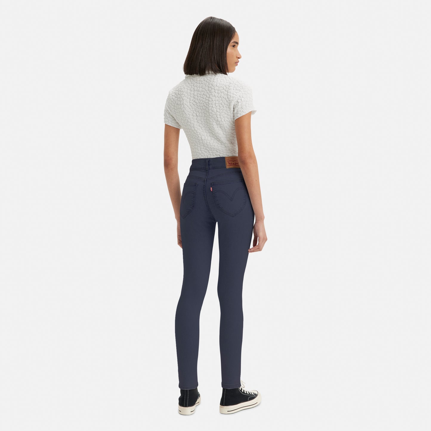 LEVI'S® WOMEN'S RETRO HIGH SKINNY JEANS - DARK INDIGO - FLAT FINISH