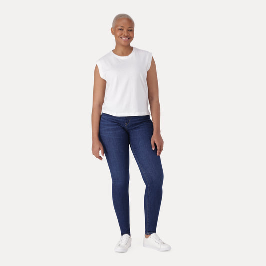 LEVI'S® CURVY HIGH-RISE SUPERSKINNY - DARK INDIGO - WORN IN