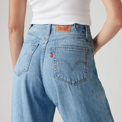 LEVI'S® WOMEN'S CINCH BAGGY JEANS - MED INDIGO - WORN IN