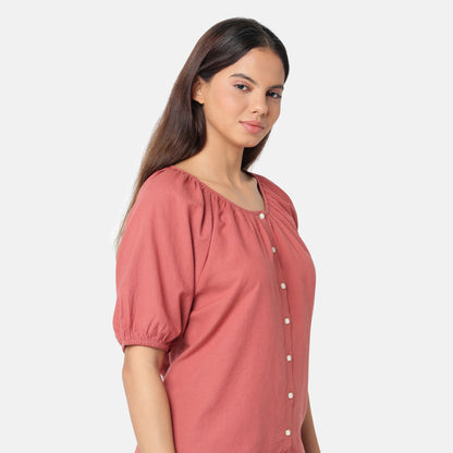 LEVI'S® WOMEN'S LEANNE BLOUSE - RED