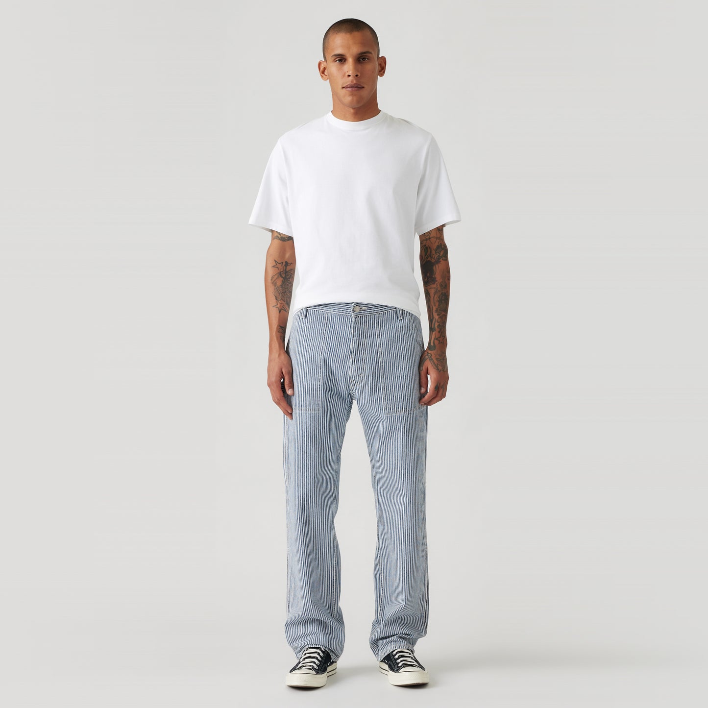 LEVI'S® MEN'S 555™ RELAXED STRAIGHT UTILITY JEANS - LIGHT WASH