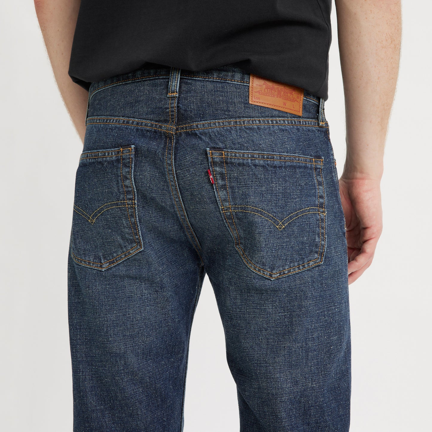 LEVI'S® MEN'S 501® ORIGINAL SELVEDGE JEANS - DARK INDIGO - WORN IN