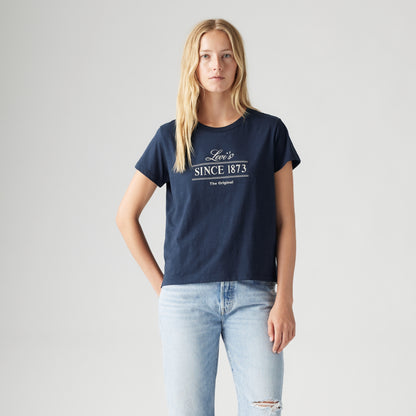 LEVI'S® WOMEN'S GRAPHIC BOXY T-SHIRT - BLUE