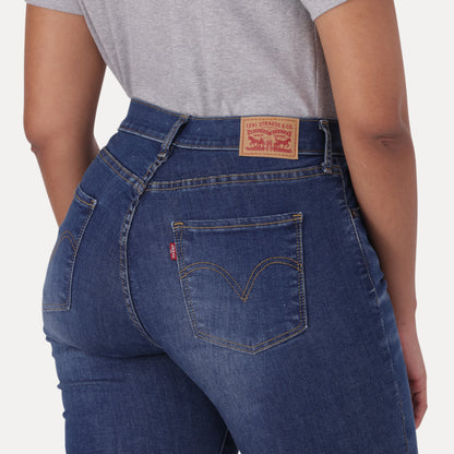 LEVI'S® CURVY HIGH-RISE SUPERSKINNY - MED INDIGO - WORN IN