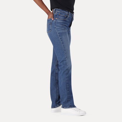 LEVI'S® WOMEN'S 501® ORIGINAL JEANS - MED INDIGO - WORN IN