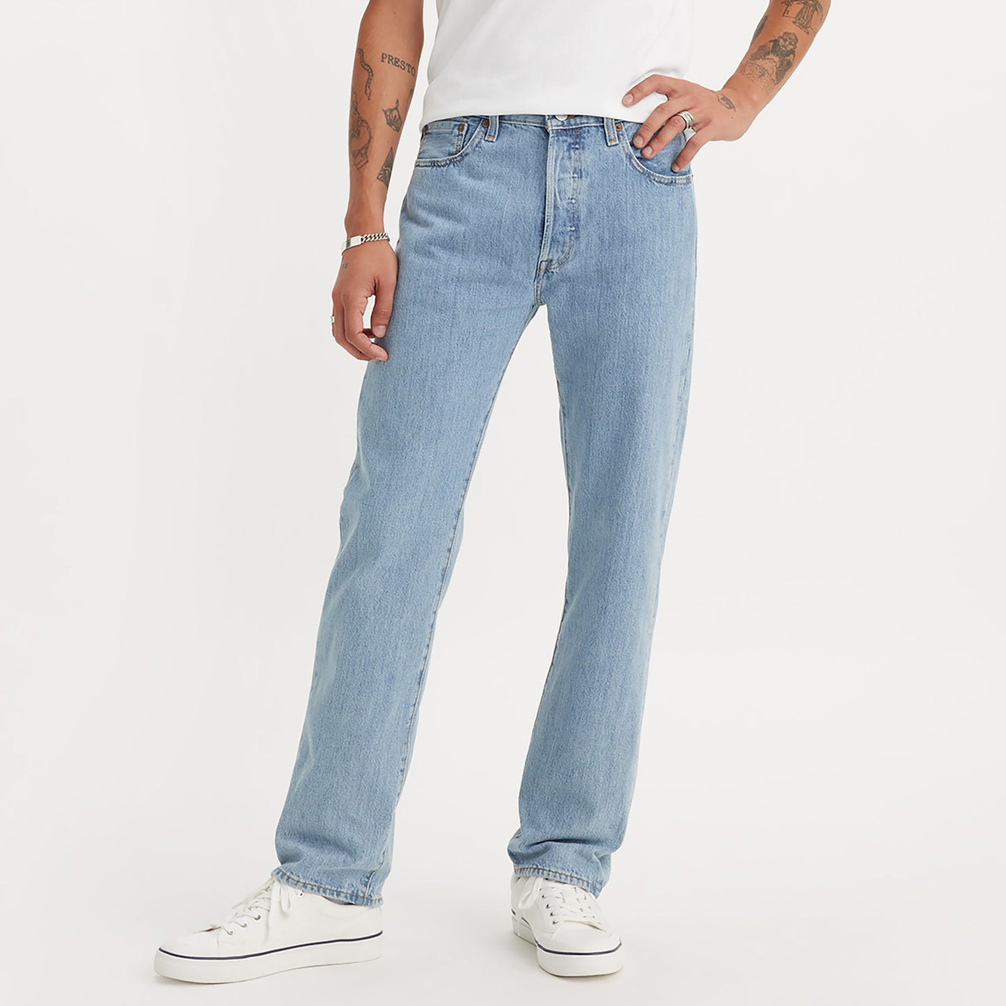 LEVI'S® MEN'S 501® ORIGINAL JEANS - LIGHT WASH