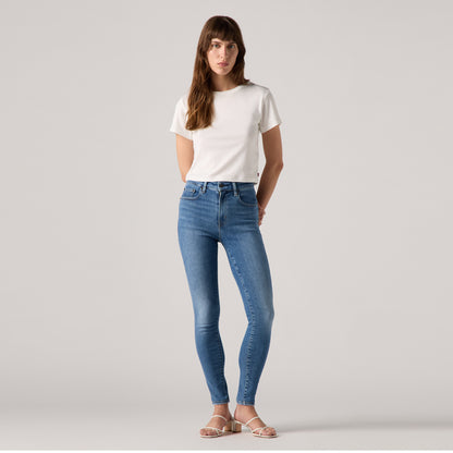 LEVI’S® WOMEN'S 721 HIGH-RISE SKINNY JEANS - MED INDIGO - WORN IN