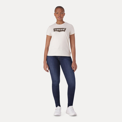 LEVI'S® CURVY SUPER SKINNY - DARK INDIGO - WORN IN