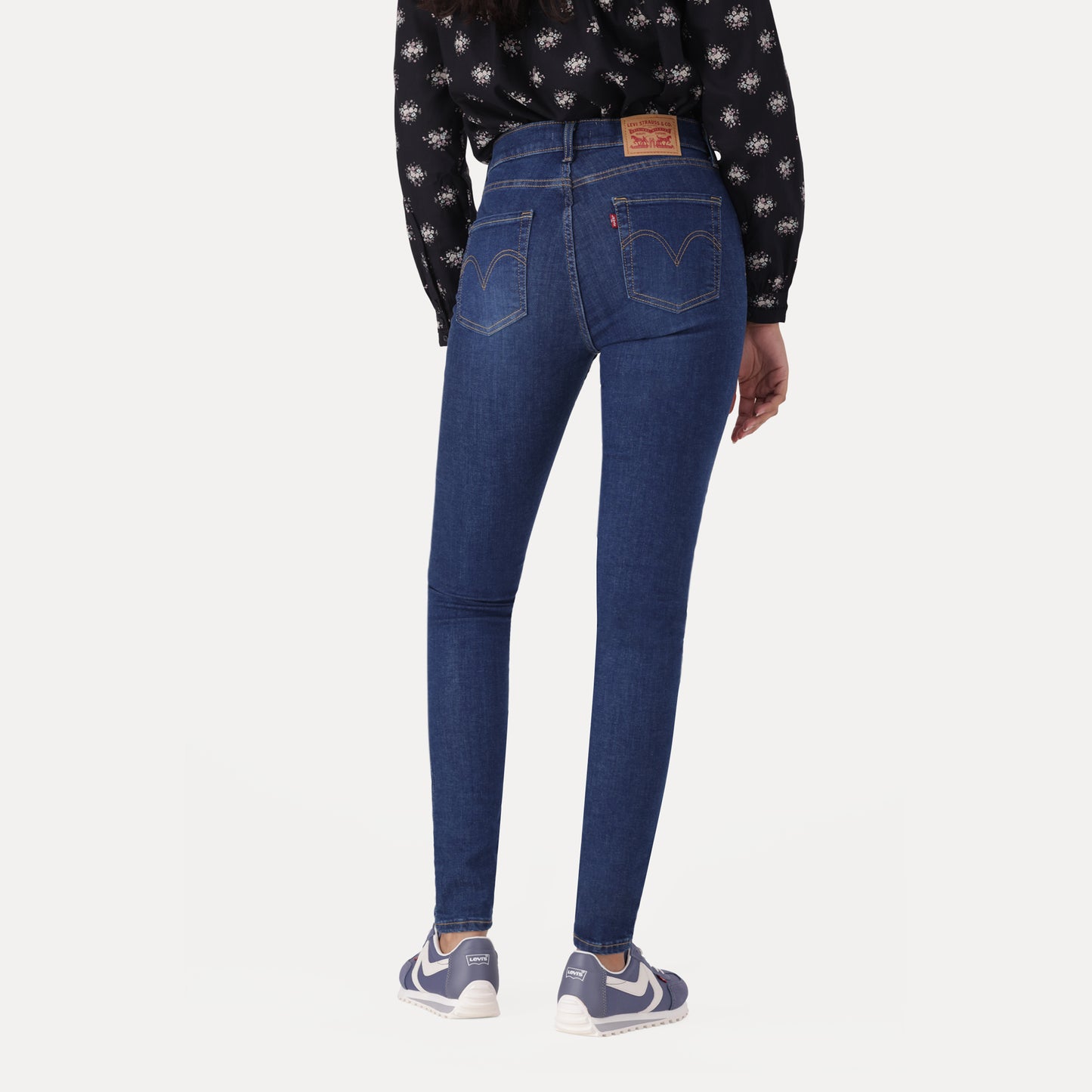 720 HIGH-RISE SUPER SKINNY JEANS - DARK INDIGO - WORN IN