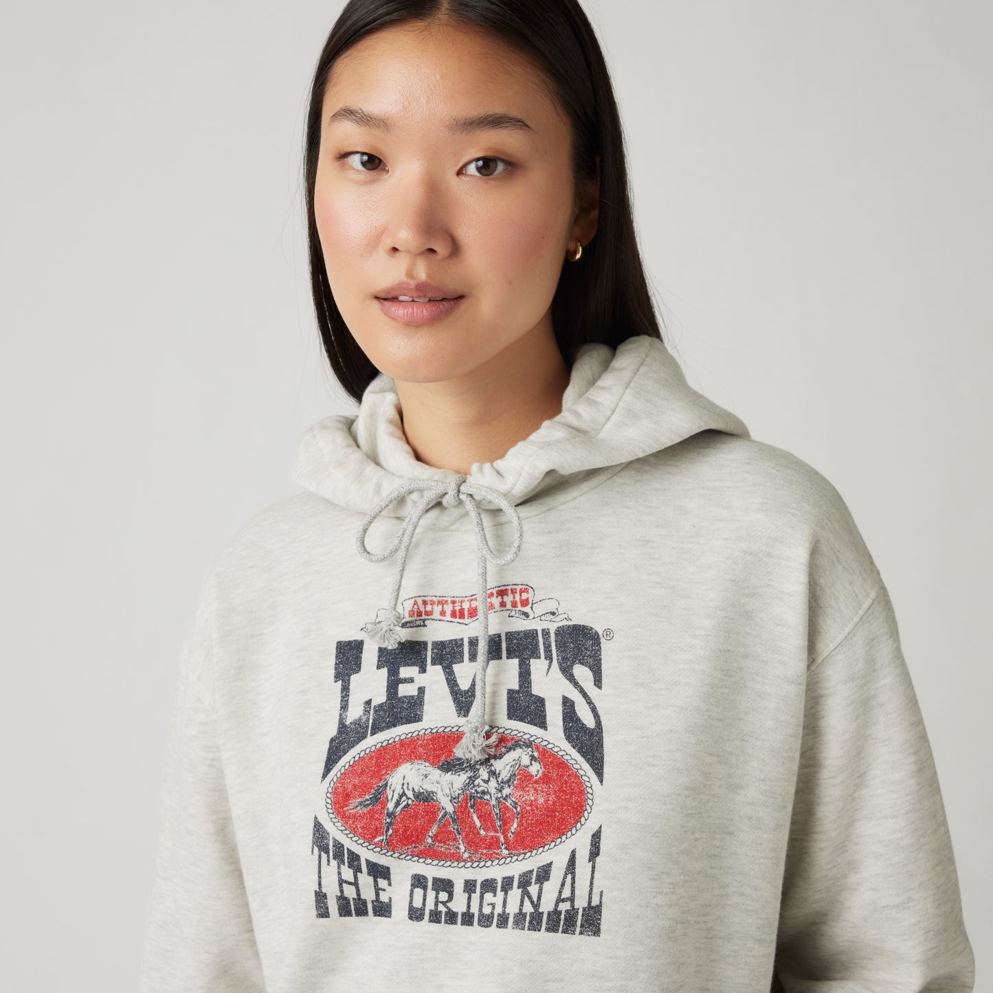 LEVI'S® WOMEN'S GRAPHIC EVERYDAY HOODIE - GREY