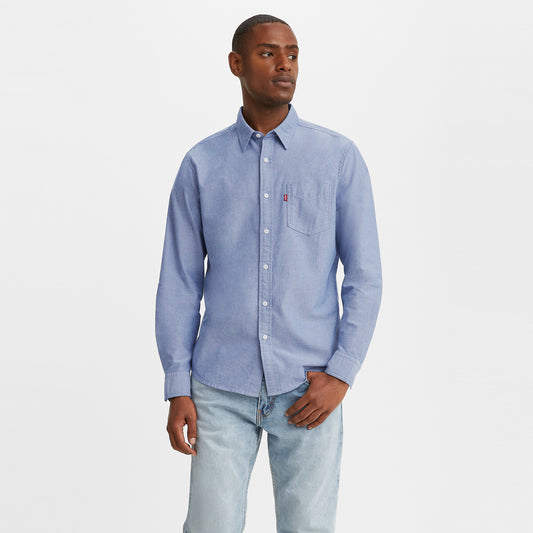 LEVI'S® MEN'S CLASSIC POCKET STANDARD FIT SHIRT - BLUE