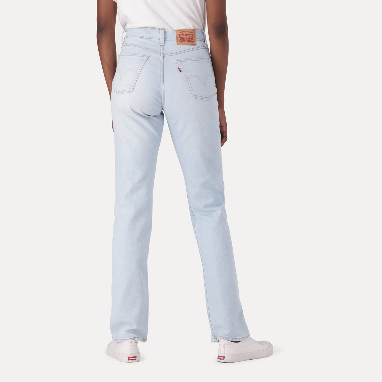 LEVI'S® WOMEN'S 501® ORIGINAL JEANS - LIGHT INDIGO - WORN IN