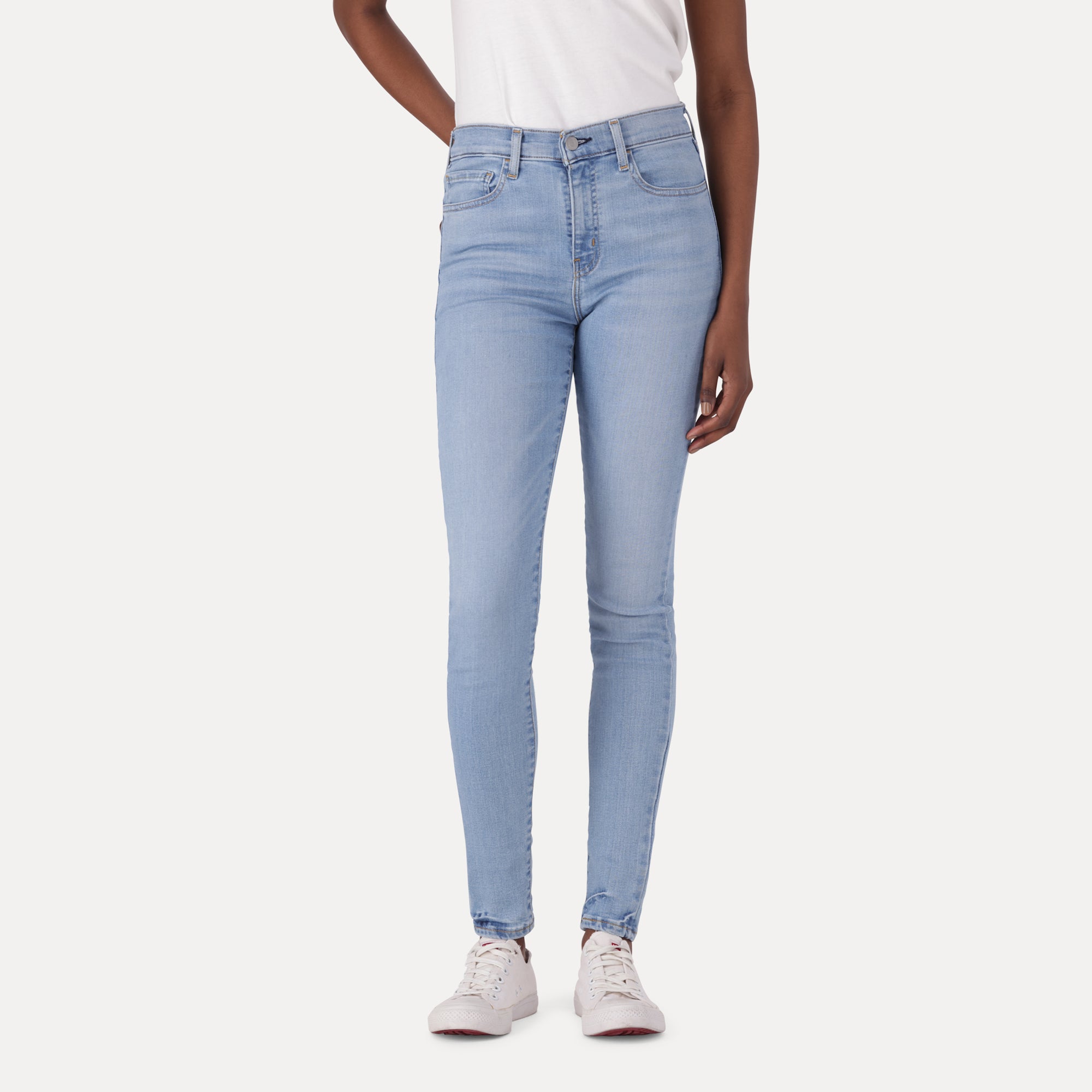 LEVI S WOMEN S 720 HIGH RISE SUPER SKINNY JEANS MED INDIGO WORN IN