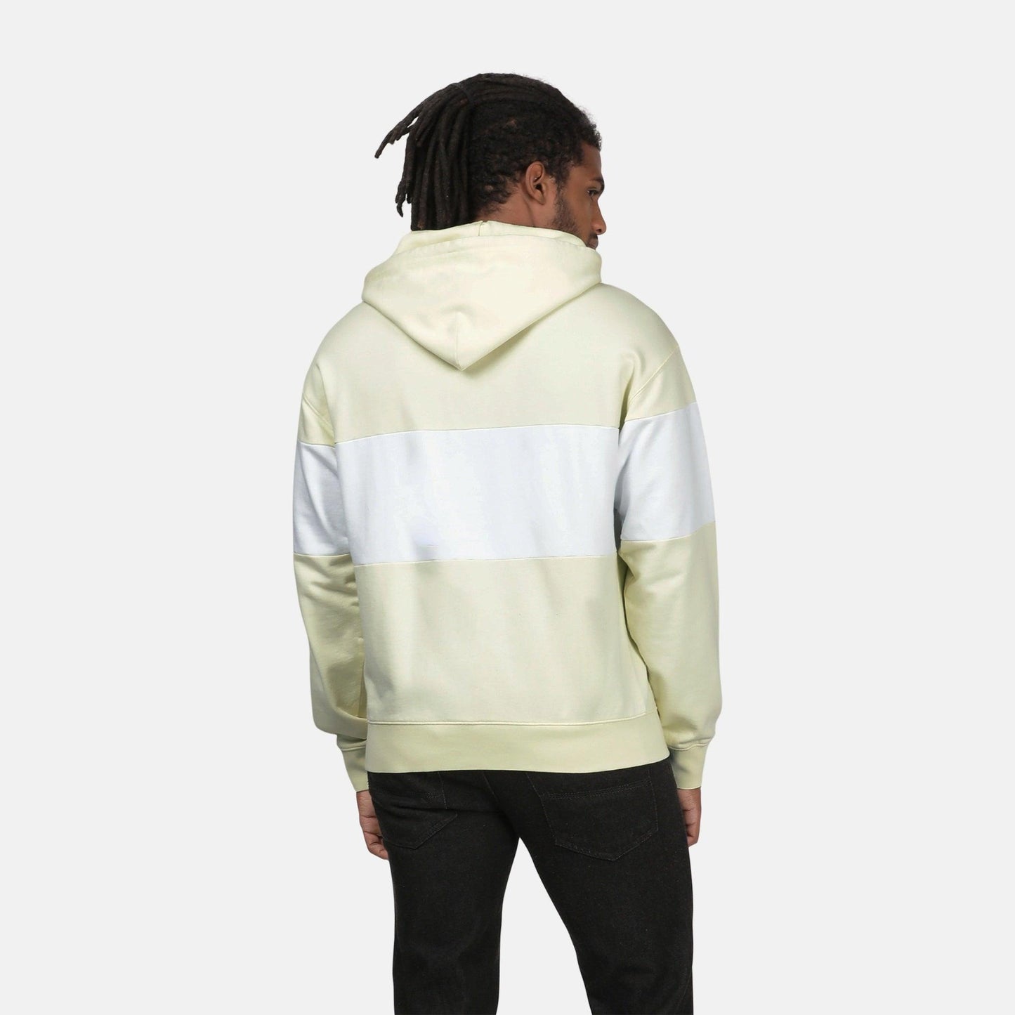 BLOCKED HOODIE - NEUTRAL