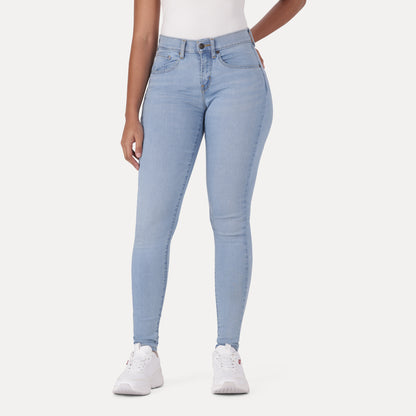 LEVI'S® CURVY SUPER SKINNY  - LIGHT INDIGO - WORN IN