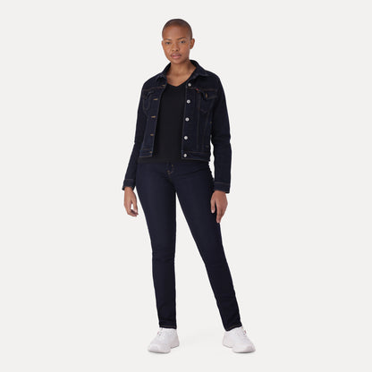 LEVI'S® CURVY STRAIGHT - DARK INDIGO - WORN IN