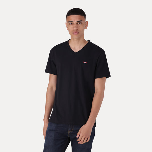 LEVI'S® MEN'S ORIGINAL HOUSEMARK V-NECK T-SHIRT - BLACK