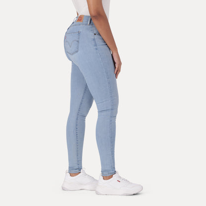 LEVI'S® CURVY SUPER SKINNY  - LIGHT INDIGO - WORN IN