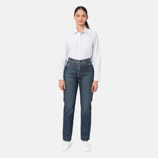 LEVI'S® WOMEN'S 501® ORIGINAL JEANS - DARK INDIGO - WORN IN