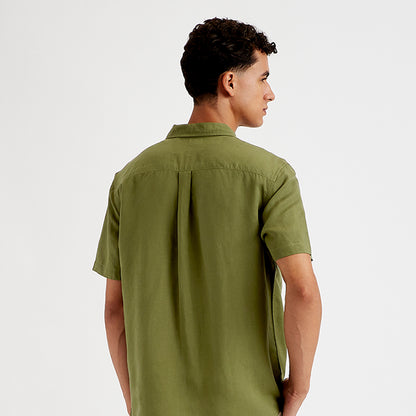 LEVI'S® MEN'S SOLID REGULAR FIT SHIRT - GREEN