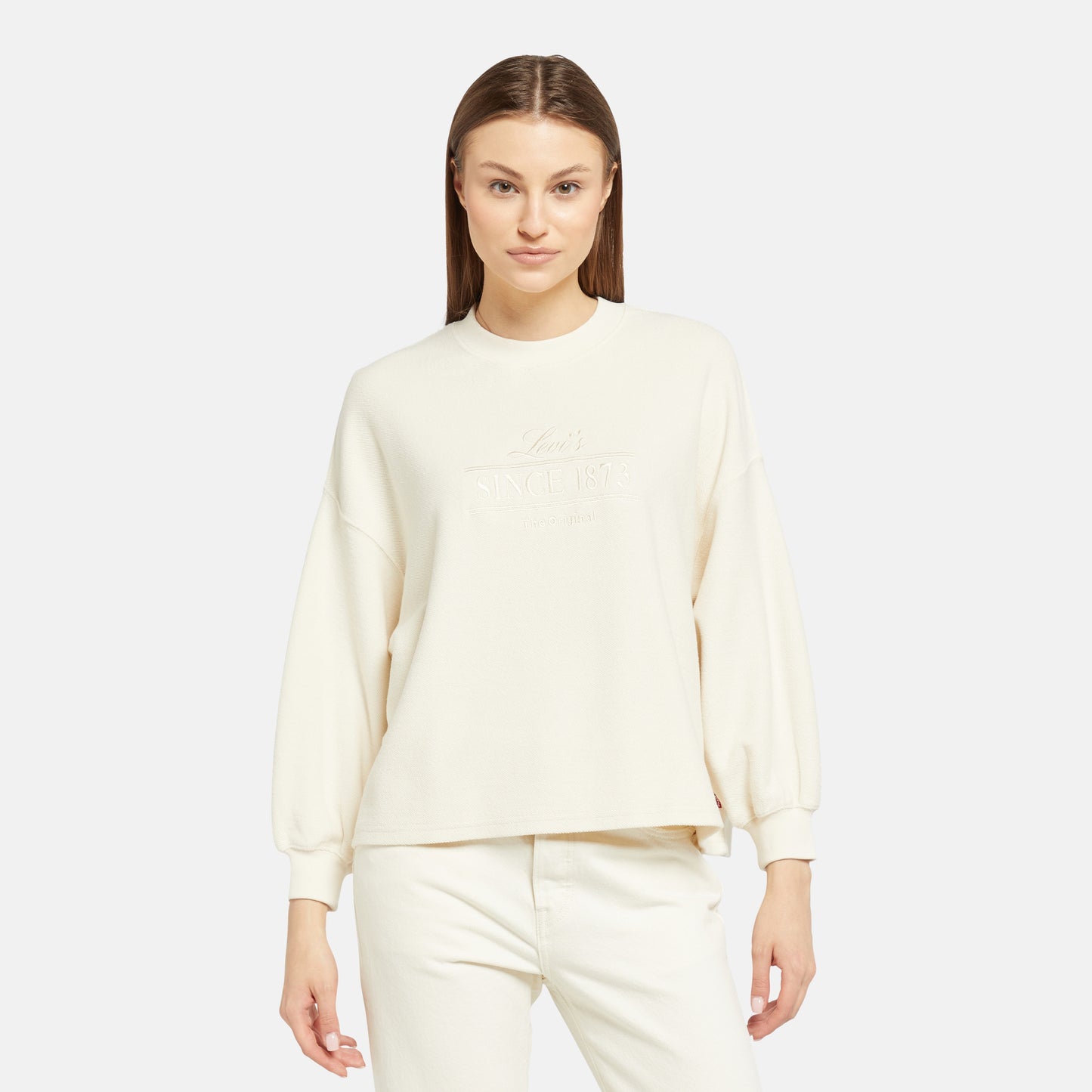 LEVI'S® WOMEN'S GRAPHIC LEO CREWNECK SWEATSHIRT - NEUTRAL