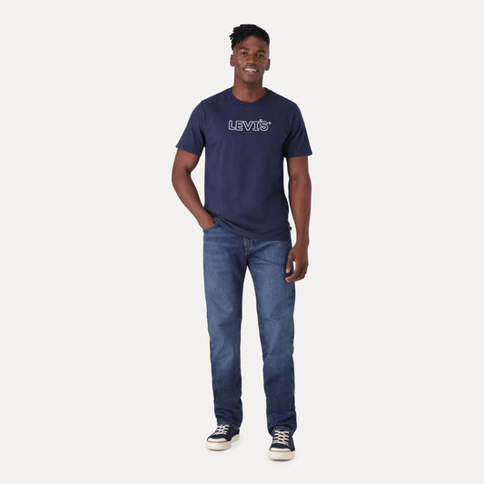 LEVI'S® MEN'S 505™ REGULAR JEANS - DARK INDIGO - WORN IN