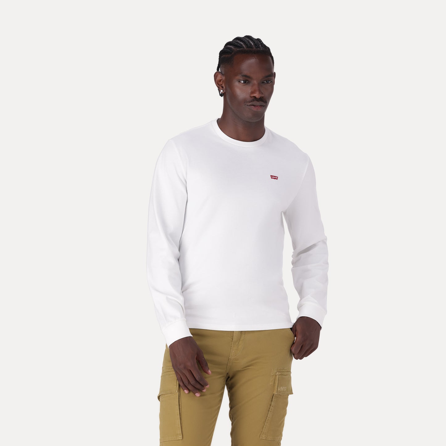 LEVI'S® MEN'S ORIGINAL HOUSEMARK LONG-SLEEVE T-SHIRT - NEUTRAL