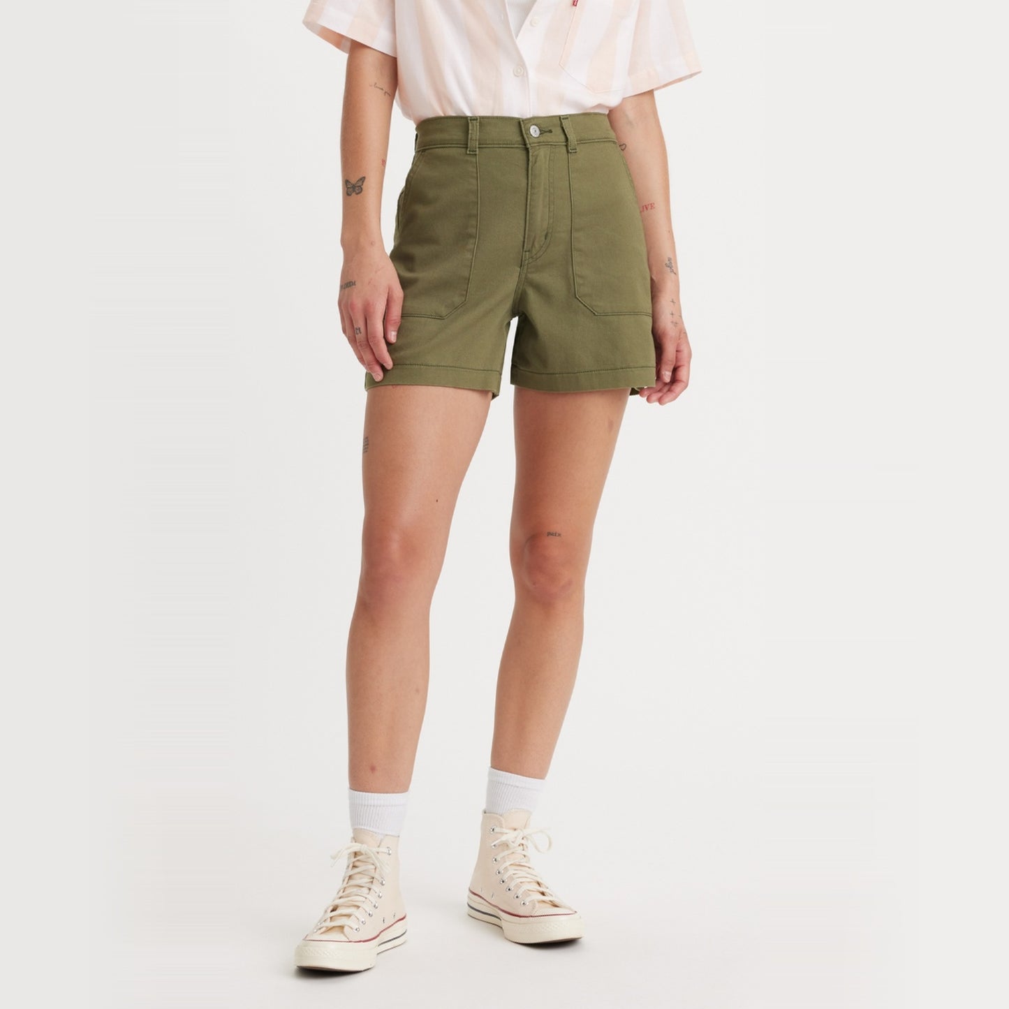 LEVI'S® WOMEN'S UTILITY SHORTS - GREEN