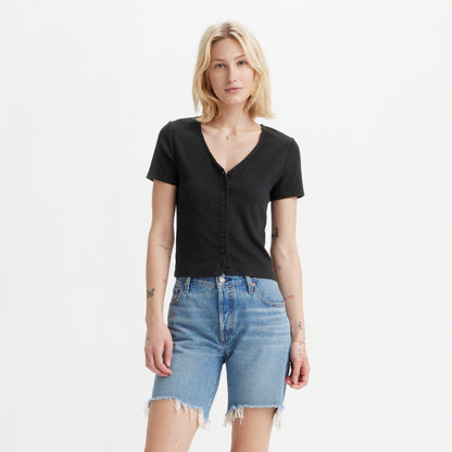 LEVI'S® WOMEN'S MUSE SHORT-SLEEVE TEE - BLACK