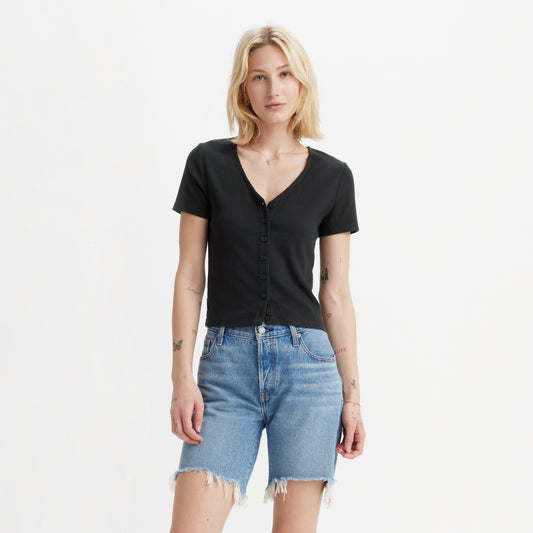 LEVI'S® WOMEN'S MUSE SHORT-SLEEVE TEE - BLACK