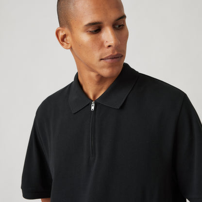 LEVI'S® MEN'S ZIP POLO - BLACK