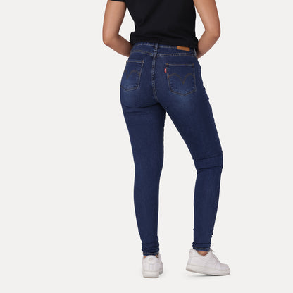 LEVI'S® WOMEN'S CURVY SUPER SKINNY  - DARK INDIGO - WORN IN