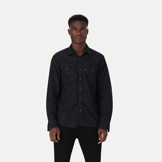 LEVI'S® MEN'S CLASSIC STANDARD FIT WESTERN SHIRT - BLACK