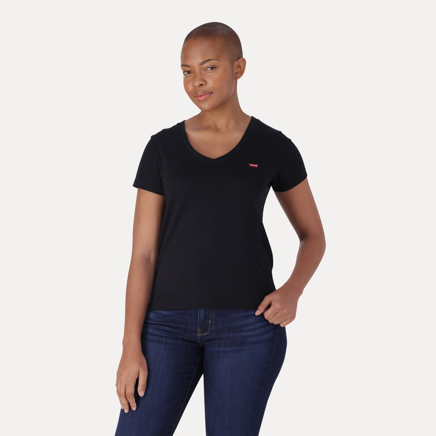 PERFECT VNECK ZA JET BLACK- NEUTRAL